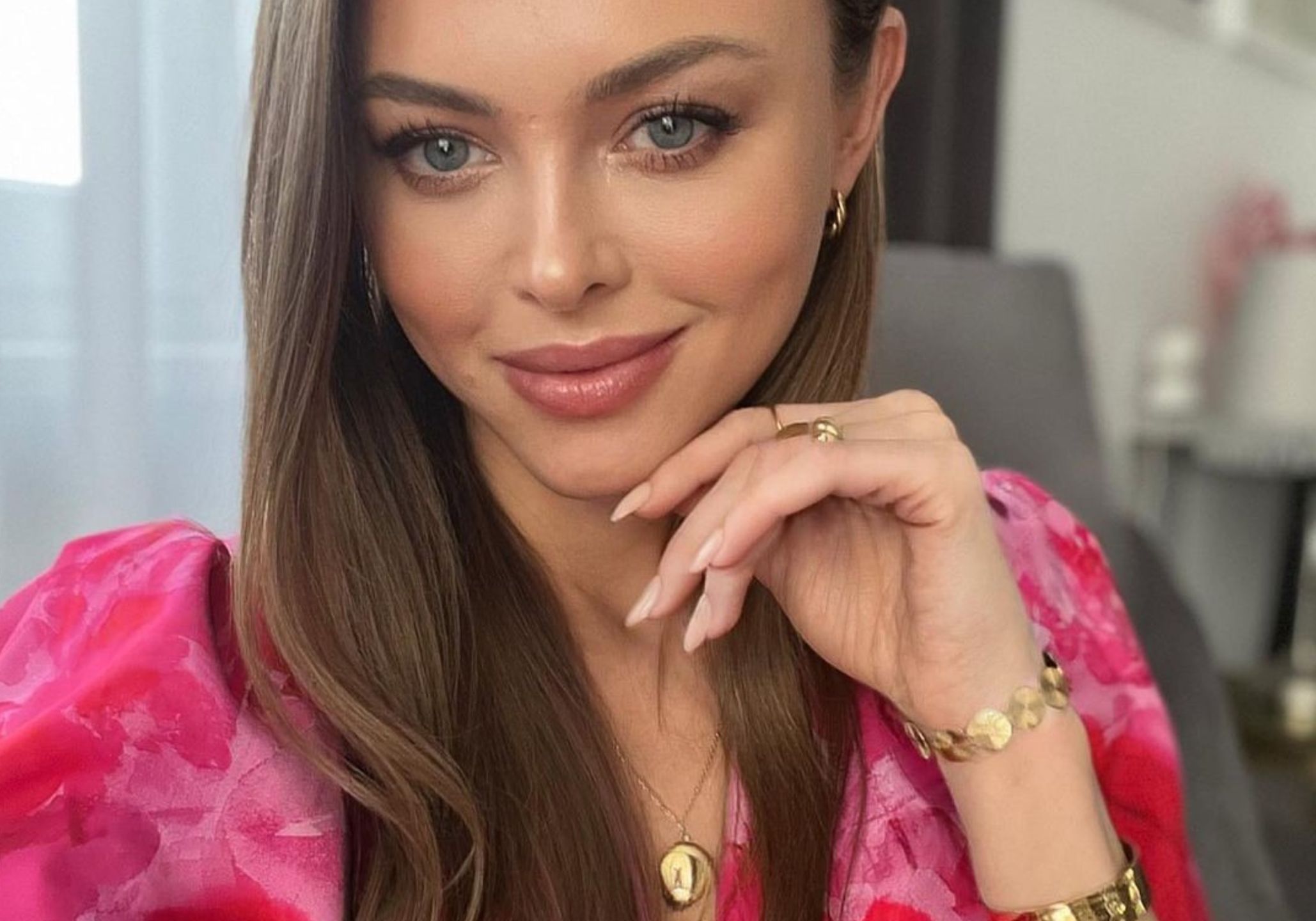 Joanna Opozda pokazała się w bieliźnianej sukience 