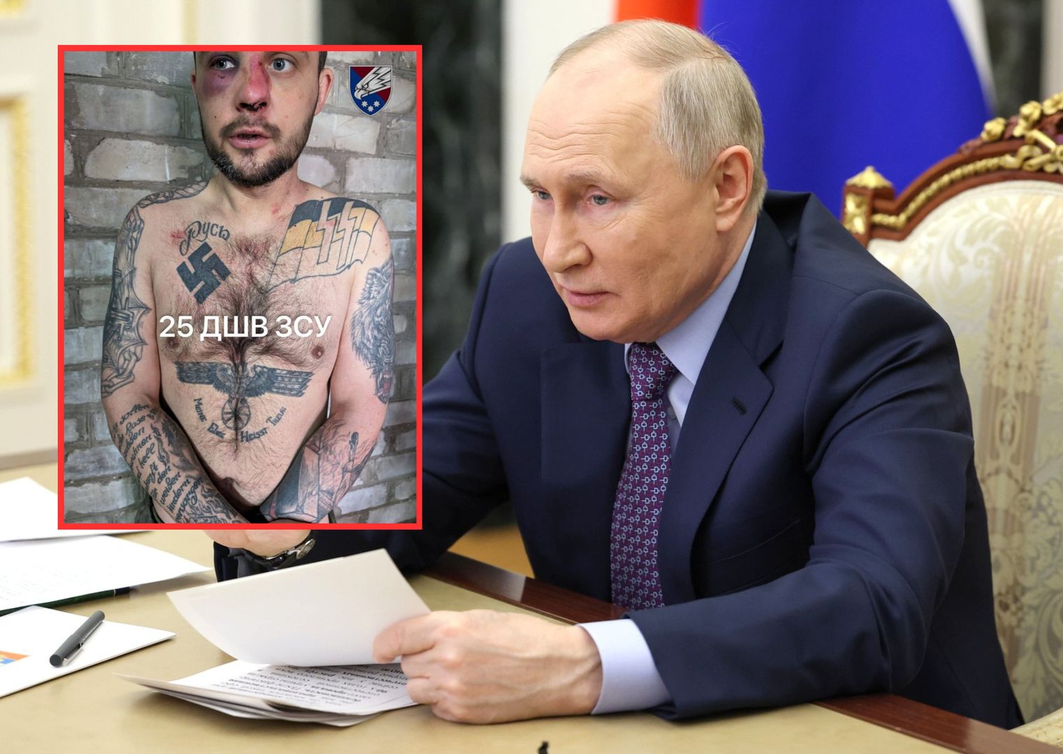 W końcu znalazł się dowód na obecność nazistów na froncie!