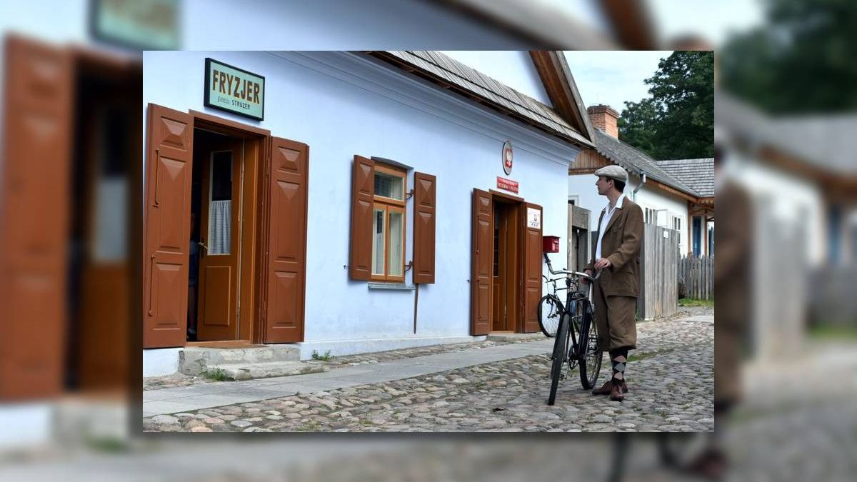 budynek, fryzjer, Muzeum Wsi Lubelskiej