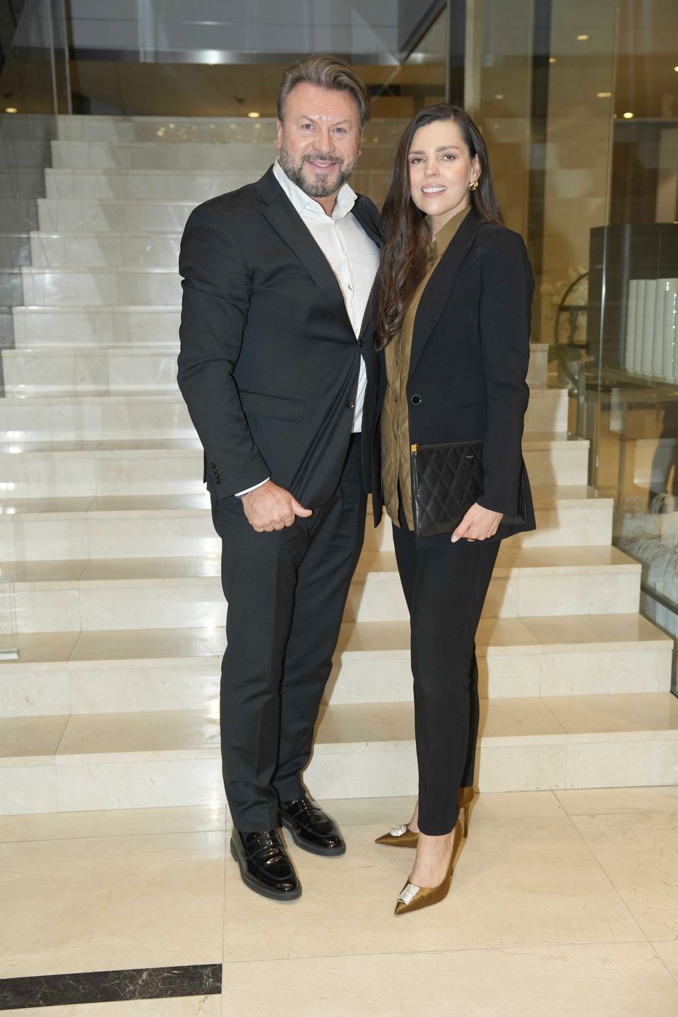 Michał Milowicz z partnerką 