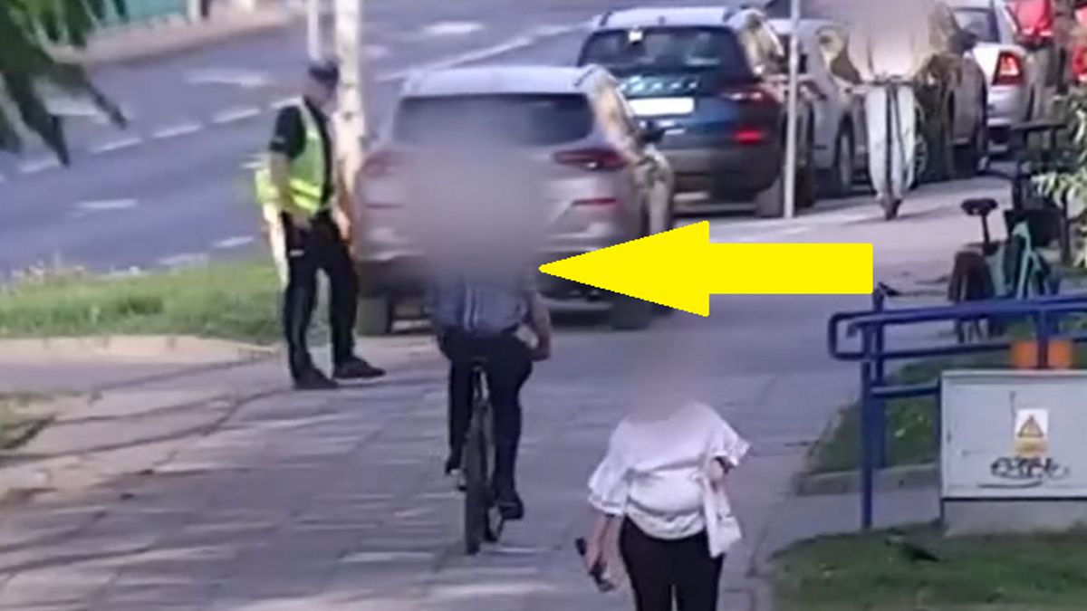 Policjant zatrzymał rowerzystę