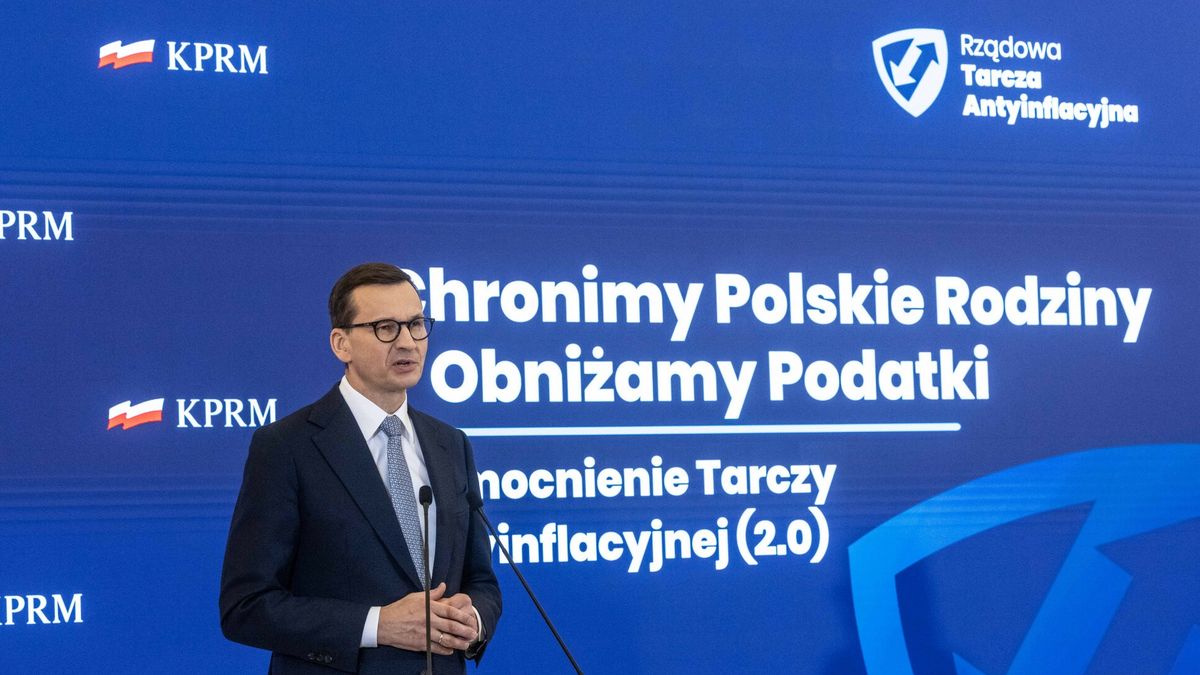 Premier Morawiecki og?asza tarcz? antyinflacyjn? 2.011.01.2022 Warszawa Konferencja premiera Mateusza Morawieckiego   fot. Jacek Dominski/REPORTERn/z: Mateusz MorawieckiJacek Dominski/REPORTER