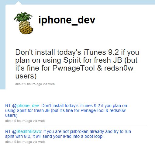 Chcesz w przyszłości korzystać ze Spirit? Nie aktualizuj iTunes! 2