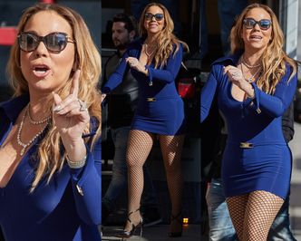 Mariah Carey pokazuje udo w siatce