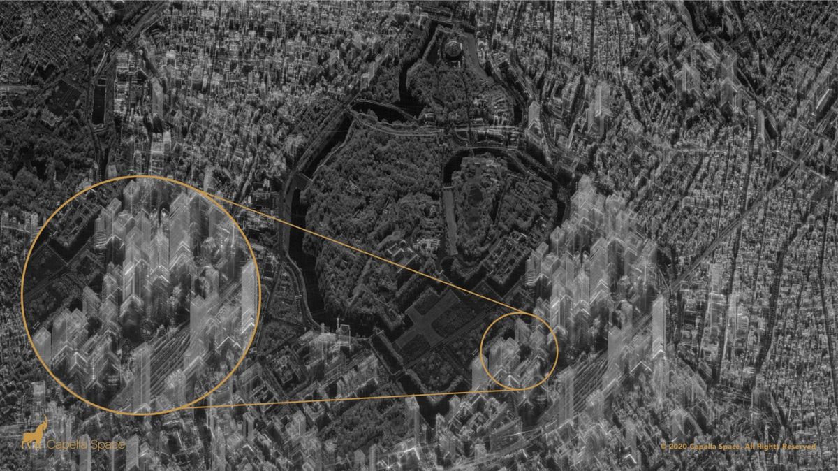 Tokio widziane przez satelitę Capella 2