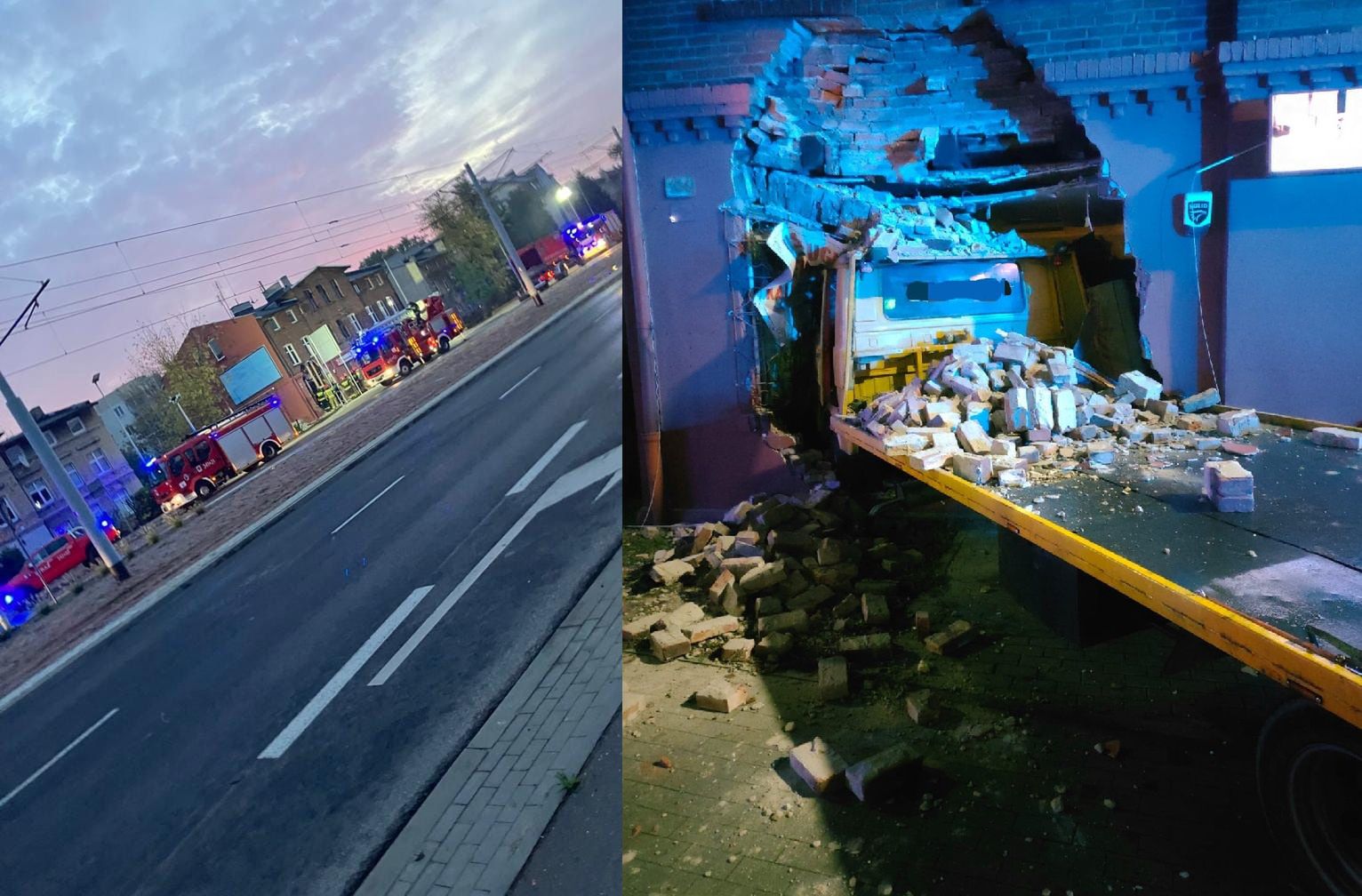 Niecodzienny wypadek w Toruniu. Cud, że nikomu nic się nie stało