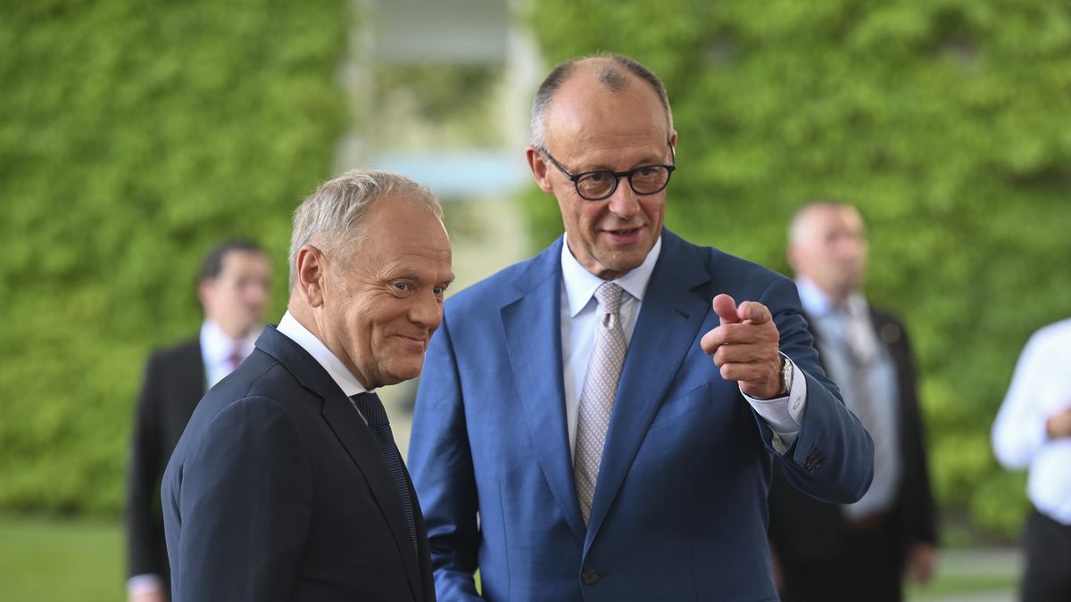 Donald Tusk i Friedrich Merz