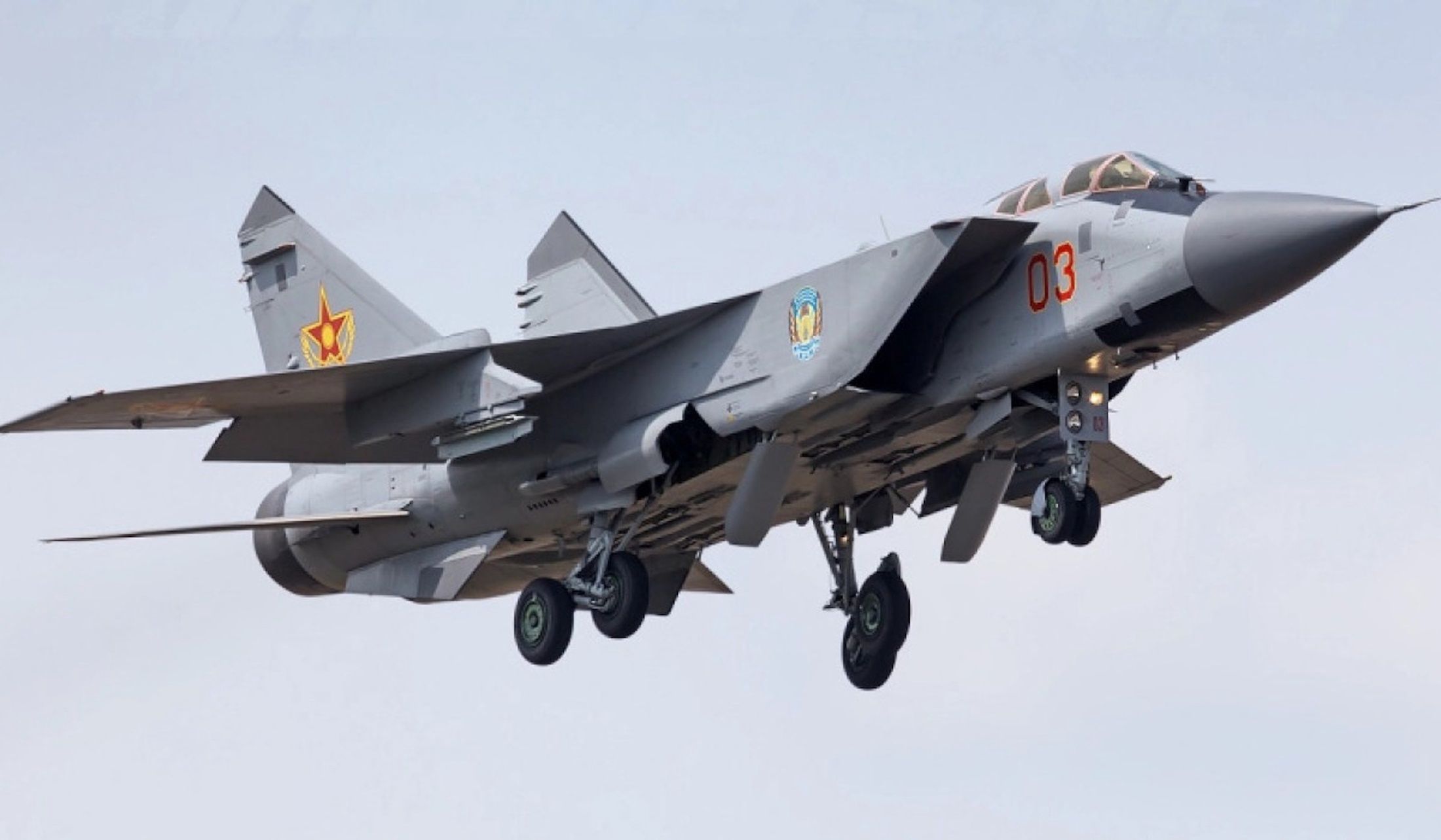 MiG-31 w barwach Kazachstanu
