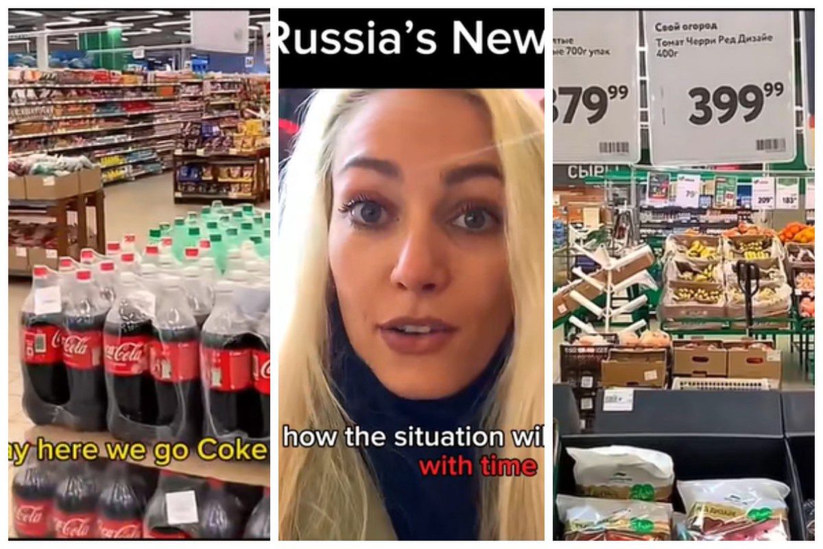Jak wygląda życie w Rosji? Pokazała to, co dzieje się w sklepach