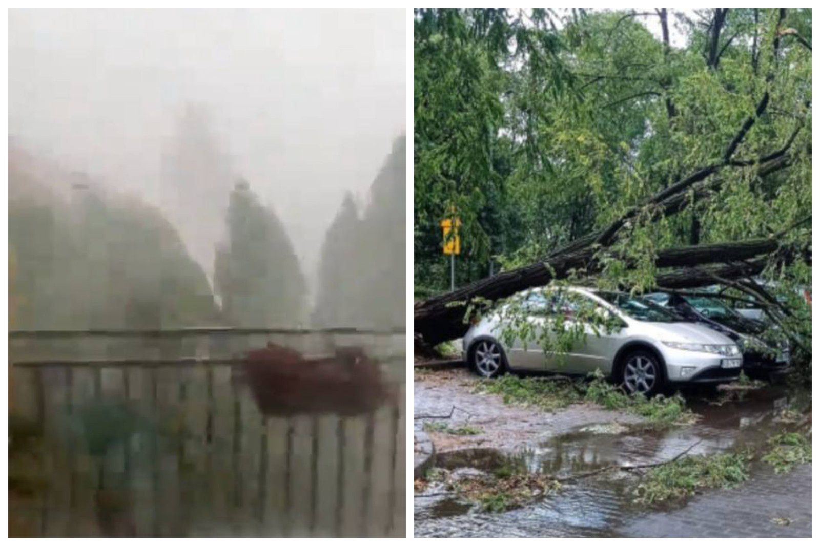 Potężna burza przeszła nad Mielcem. Wszystko wyglądało przerażająco