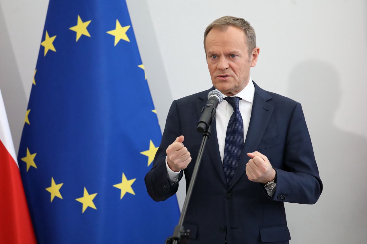 Przewodniczący Platformy Obywatelskiej Donald Tusk 