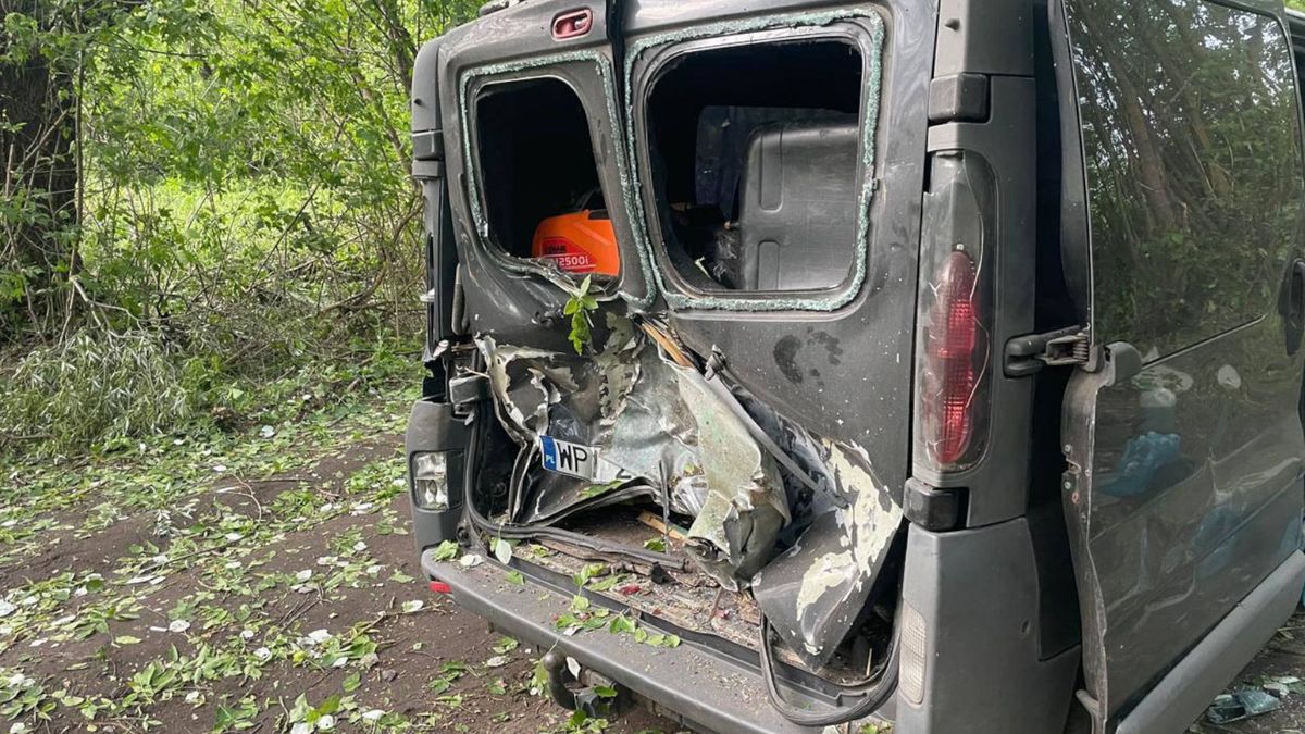 Wóz podarowany od Exena został trafiony podczas rosyjskiej ofensywy.