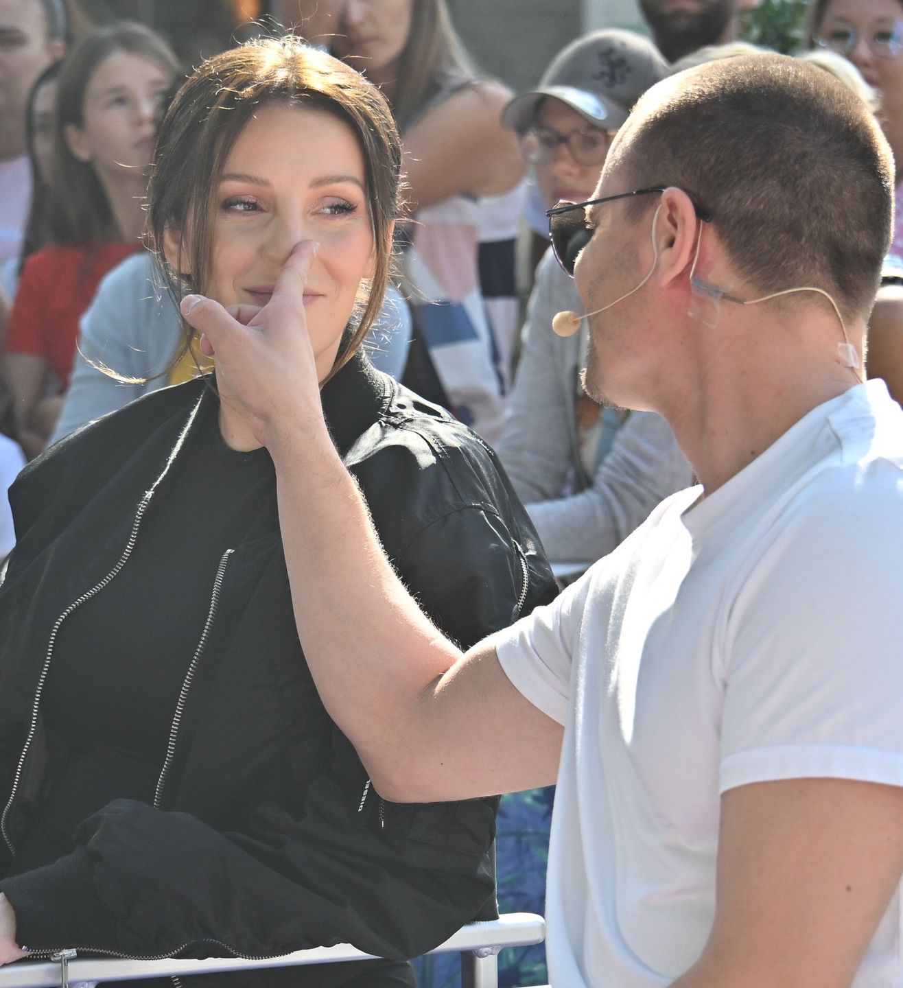 Marcin Hakiel i Dominika przed "Dzień Dobry TVN"