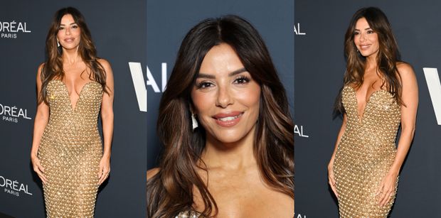Zniewalająca Eva Longoria i jej kreacja WYSADZANA PERŁAMI pozdrawiają z ostatniego dnia Cannes (ZDJĘCIA)