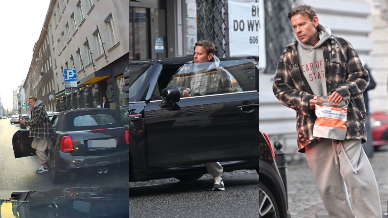 Dawid Woliński zaparkował swojego elektryka na zakazie