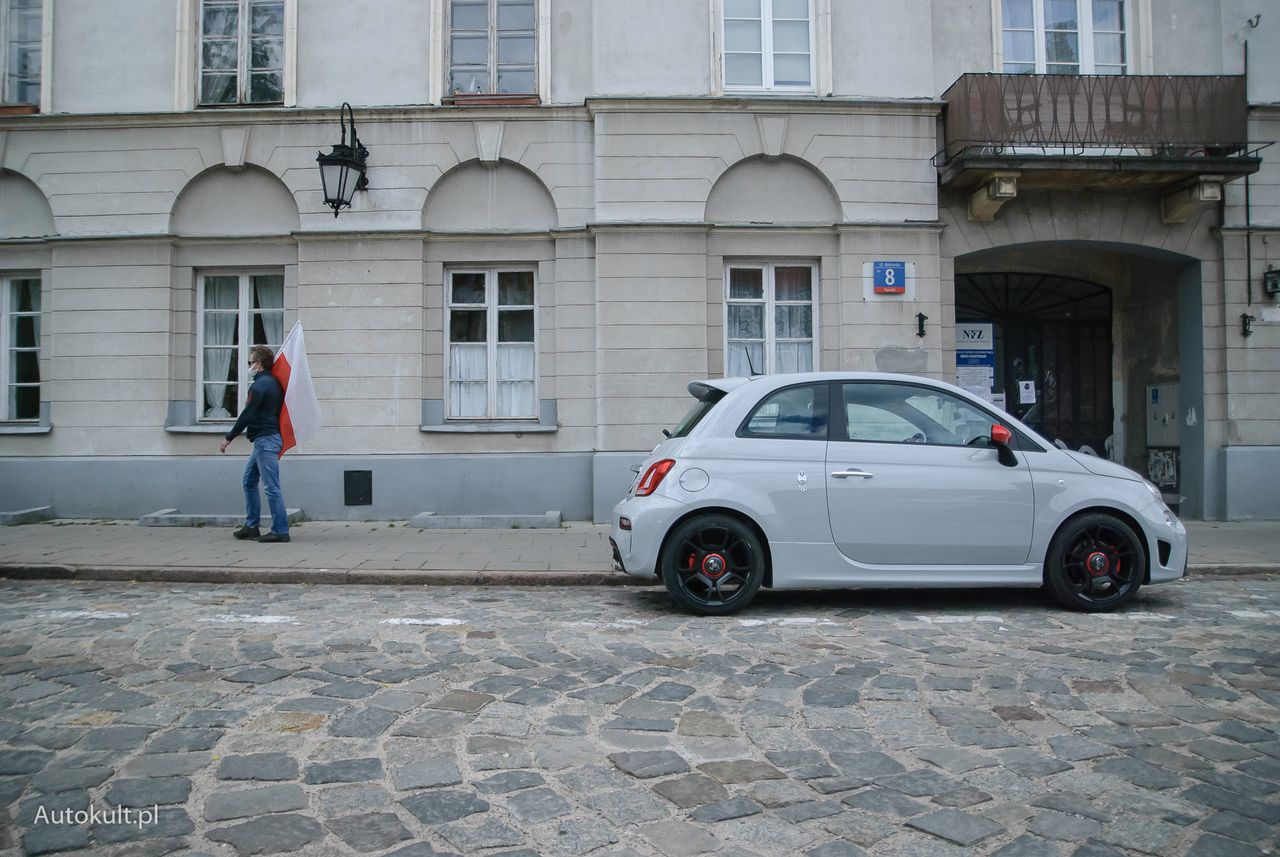 Abarth 595 Pista na ulicach Warszawy