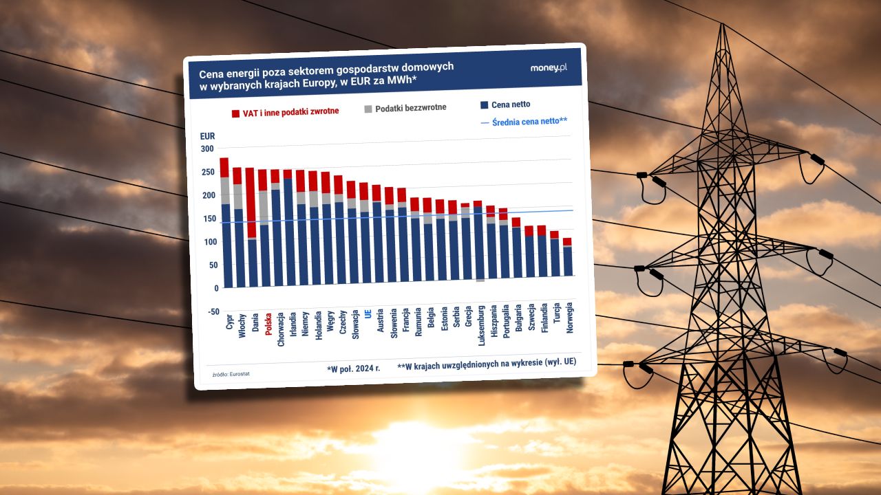 Tylko w trzech krajach UE energia elektryczna dla przedsiębiorst
