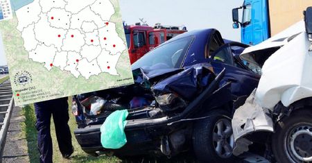 Najtragiczniejsze miejsca w Polsce. Opublikowano mapę