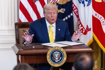 Trump o fali przemocy w Waszyngtonie. Zwołał konferencję prasową