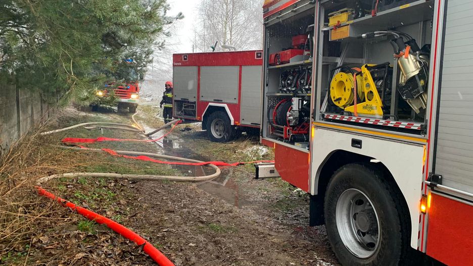 Pożar w Woli Malowanej k. Radomska. Dwie osoby nie żyją 