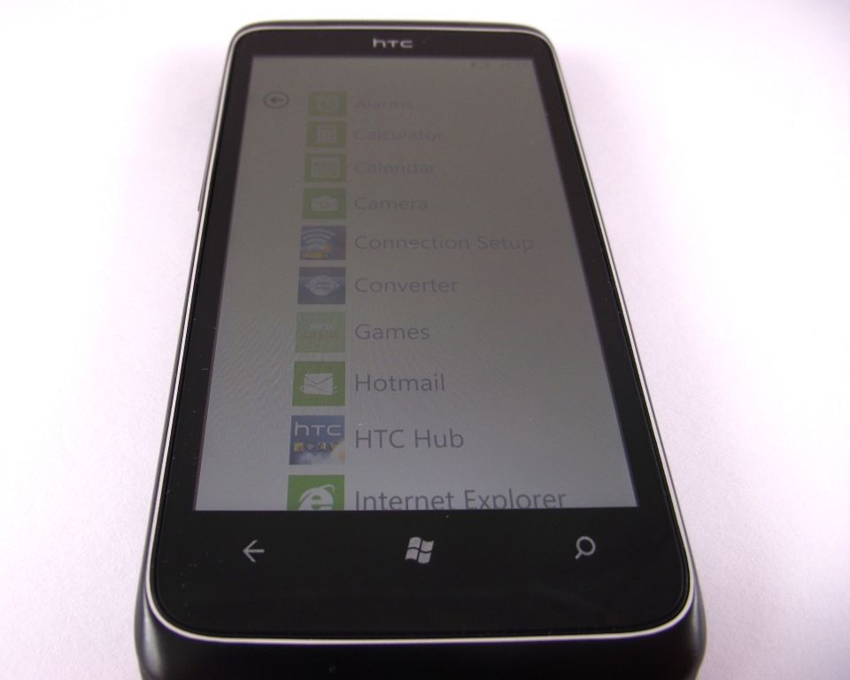 HTC 7 Trophy - menu