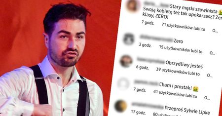Internauci ostro reagują na wyznanie Sylwii Lipki o Janie Klimencie: "Cham i prostak! Swoją kobietę TEŻ TAK UPOKARZASZ?"