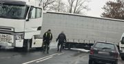 Lublin: Naczepa zablokowała przejazd na ul. Turystycznej. Utrudnienia