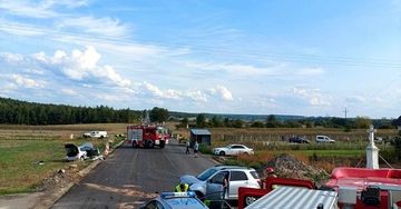 Groźny wypadek w gminie Ożarów