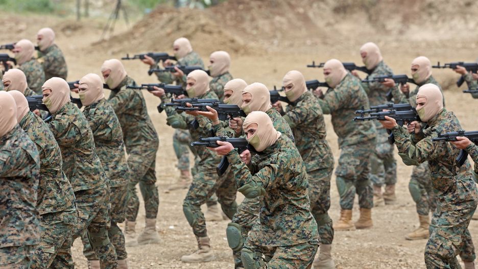 Trening bojowników Hezbollahu
