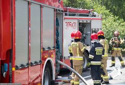 Pożar kamienicy w Łodzi. Mężczyzna wyskoczył z płonącego budynku