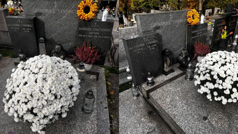 Tak dziś wygląda grób Dariusza Gnatowskiego
