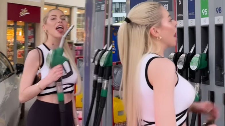 Julia von Stein psioczy na ceny paliwa (FOTO)