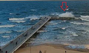 Była 10:06. Oto co zarejestrowała kamera w Kołobrzegu