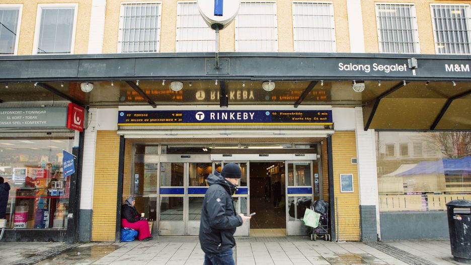 The Rinkeby metro station in Stockholm, Sweden, on Sunday, March 26, 2023. The Swedish economy has been buffeted by rising inflation over the past 12 months, interest rate hikes and a slumping currency, the fallout has triggered Europe's worst house price collapse and a drop in household consumption. Photographer: Erika Gerdemark/Bloomberg via Getty Images