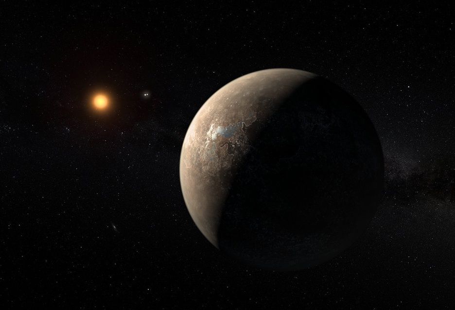 Proxima b wizja artystyczna układu