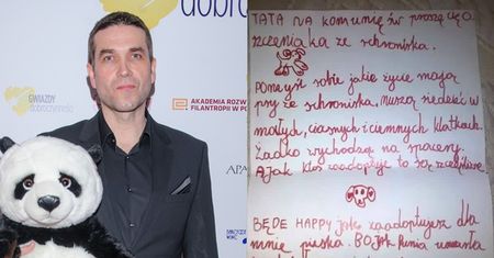 Marcin Dorociński pomaga dziewczynce w adopcji psa