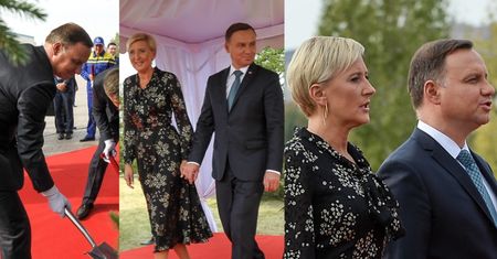 Andrzej i Agata Dudowie sadzą drzewo w Kazachstanie (ZDJĘCIA)