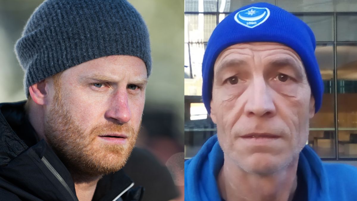 Podaje się za syna króla Karola III. Chce spotkać się z Harrym