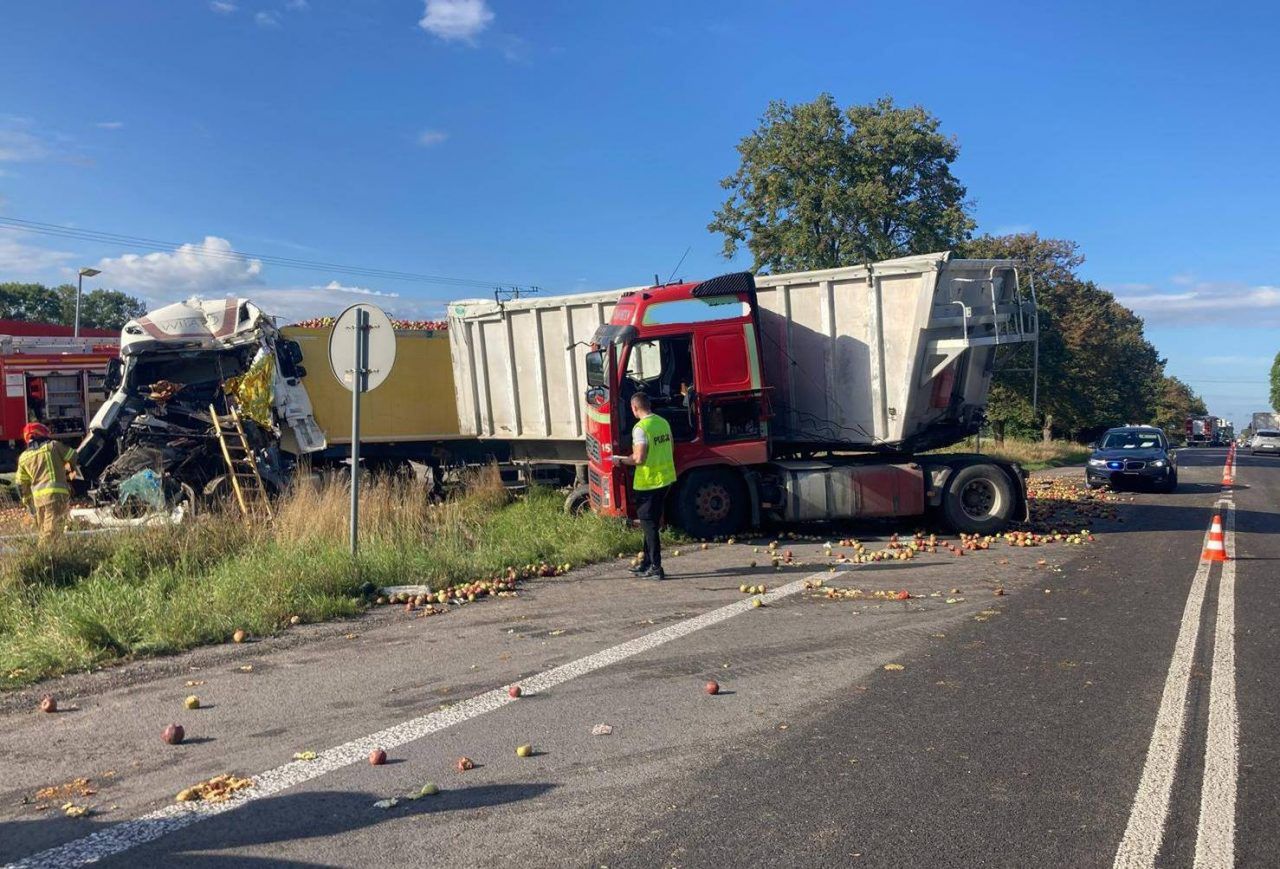 Kolonia Struża: Tragiczny wypadek na DK12. Zginął kierowca ciężarówki