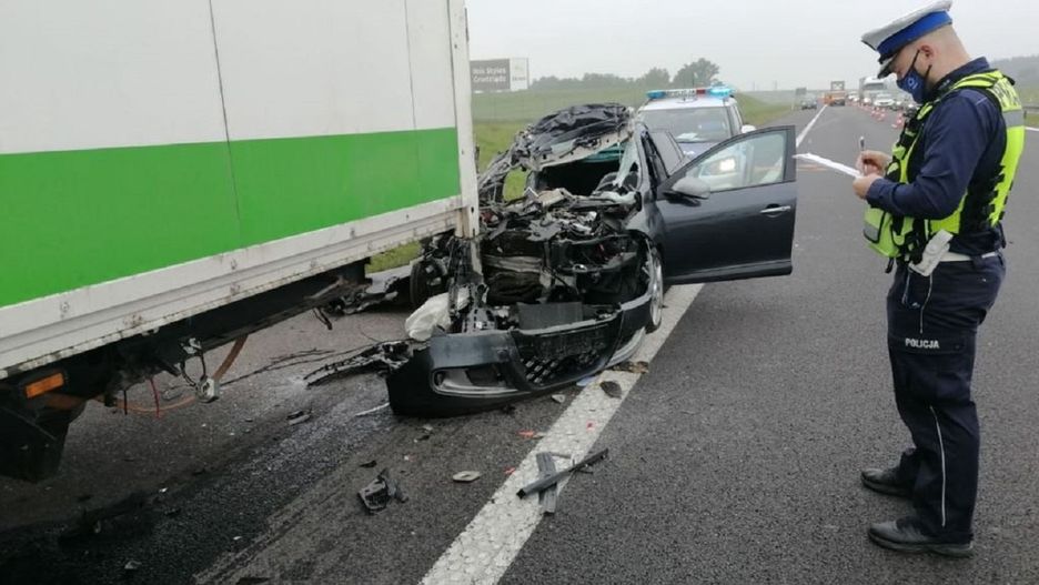 Wypadek na A1. Kobieta nie żyje