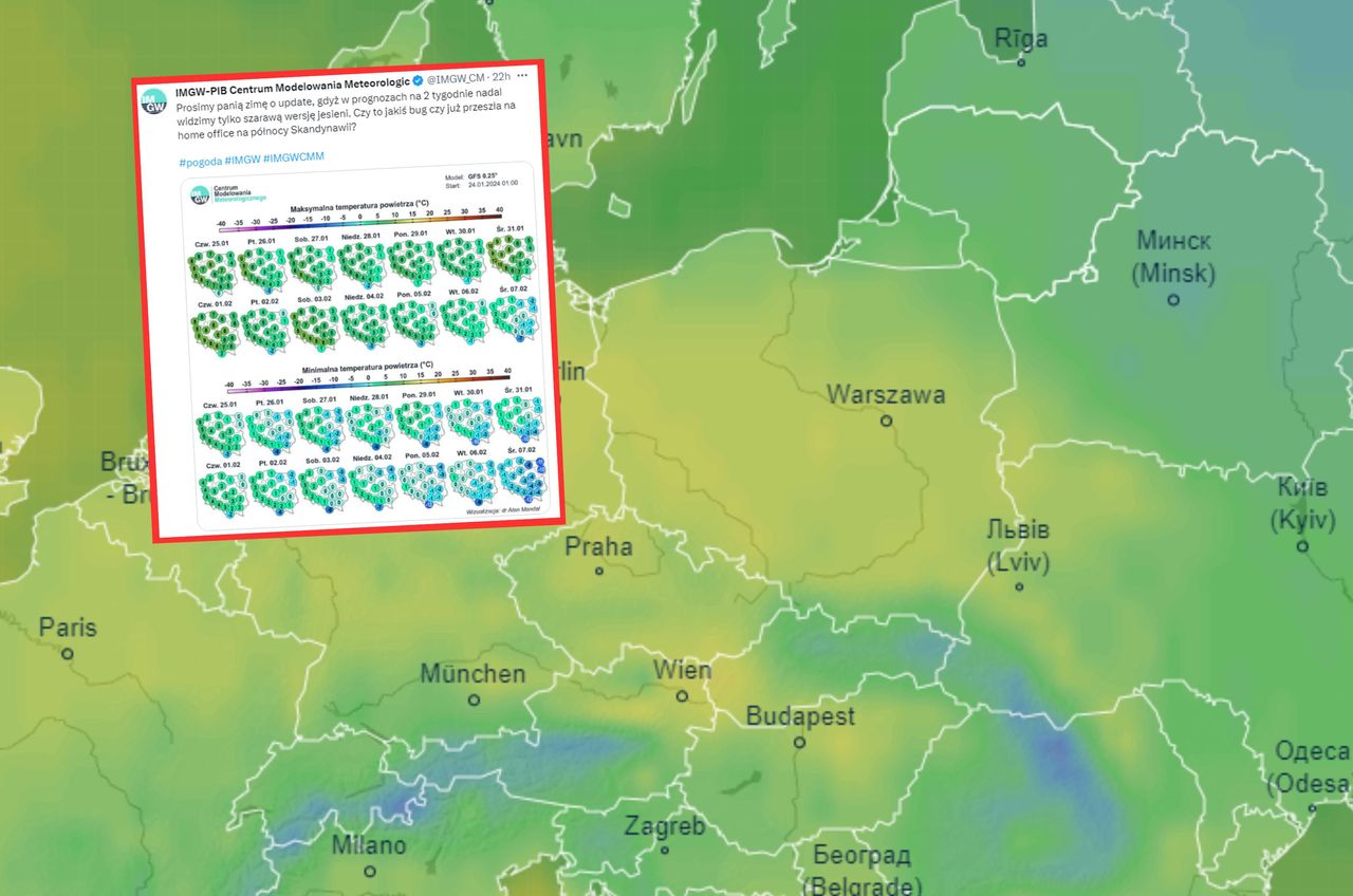 Pogoda. Czy będzie jeszcze zima? Synoptycy pokazali mapy