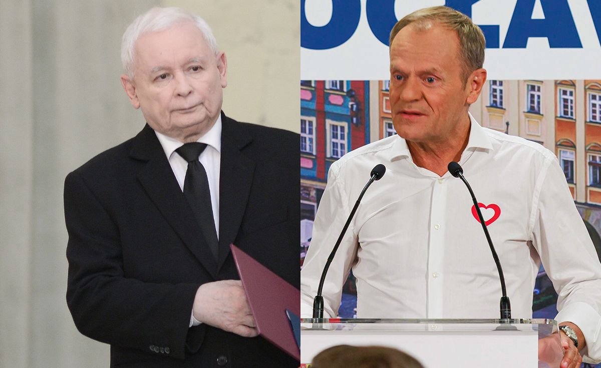 Jarosław Kaczyński i Donald Tusk w sobotę zmierzą się w czasie dwóch wieców na Dolnym Śląsku