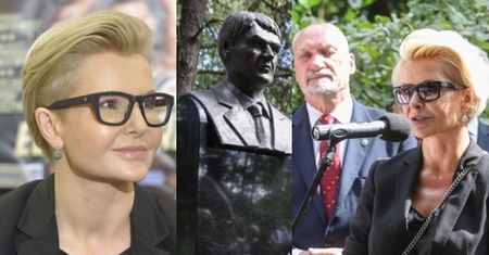 Racewicz wzrusza się na Facebooku po odsłonięciu pomnika swojego męża: "DZIĘKUJĘ. Przywykłam, że są "lepsi" i "gorsi" pasażerowie Tupolewa"