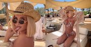 Izabela Macudzińska w skąpym bikini i koronkowej narzutce wygrzewa się na rajskim urlopie. Bogini? (FOTO)