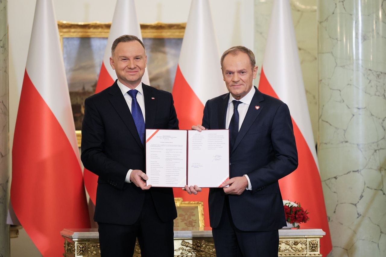 Prezydent przyjął rząd Tuska. "Gratuluję"