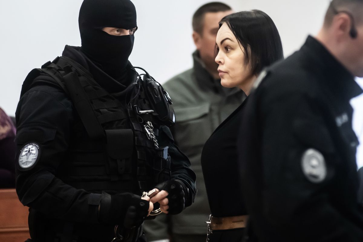 Alena Zsuzsova w sądzie w 2020 roku