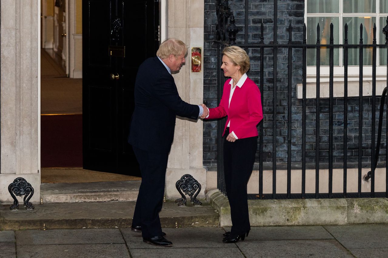 Brexit. Na zdjęciu premier Boris Johnson (po lewej) oraz przewodnicząca Komisji Europejskiej Ursula von der Leyen.