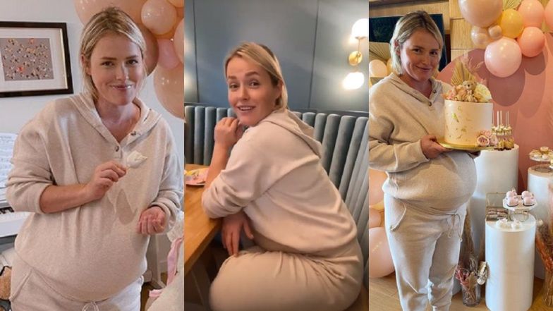 Olga Frycz bawiła się na swoim baby shower 
