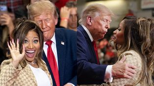 Tymczasem na wiecu prezydenta USA: Donald Trump zachwyca się... PUPĄ Nicki Minaj: "Trudno jej nie zauważyć"