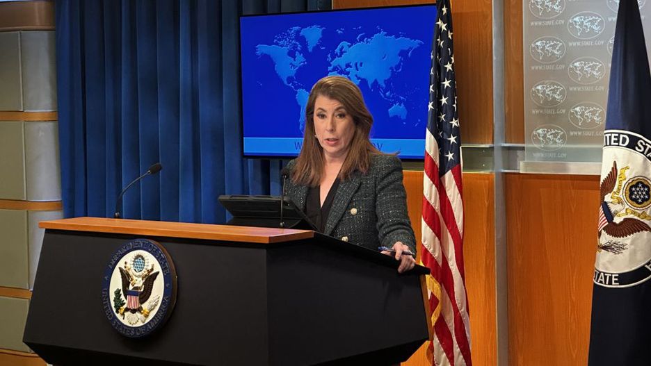 US State Department press briefing with Spokesperson Tammy Bruce
WASHINGTON D.C UNITED STATES - MARCH 17: U.S. State Department spokesperson Tammy Bruce speaks to reporters during a press briefing at the State Department in Washington DC on United States,March 17 , 2025 (Photo by Yasin Ozturk/Anadolu via Getty Images)
Anadolu
political, us, state department, tammy bruce, press briefing